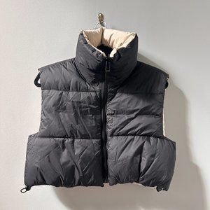 Cropped Puffer Vest